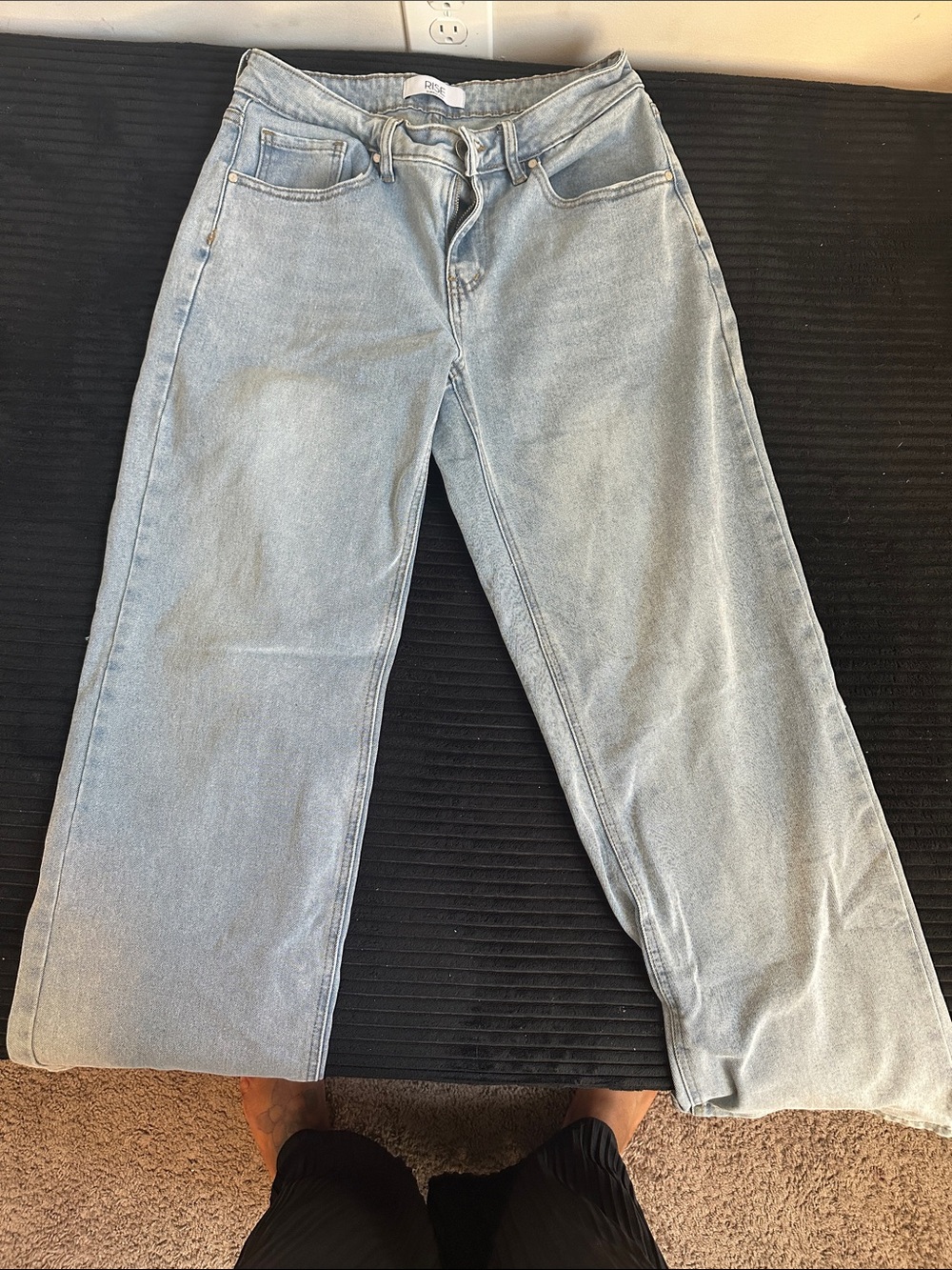 Light Wash Wide Leg Jeans